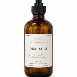 Refillable Glass Dish Soap Dispenser