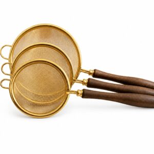 Gold Mesh Kitchen Strainer Set of 3