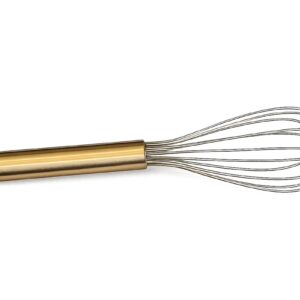 Gold Handle Stainless Steel Whisk