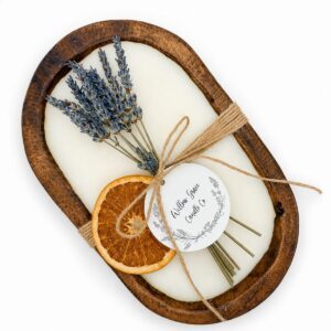Rustic Dough Bowl Candle