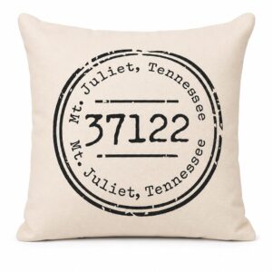 Tennessee ZIP Code Pillow