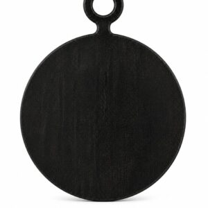 Black Round Serving Board