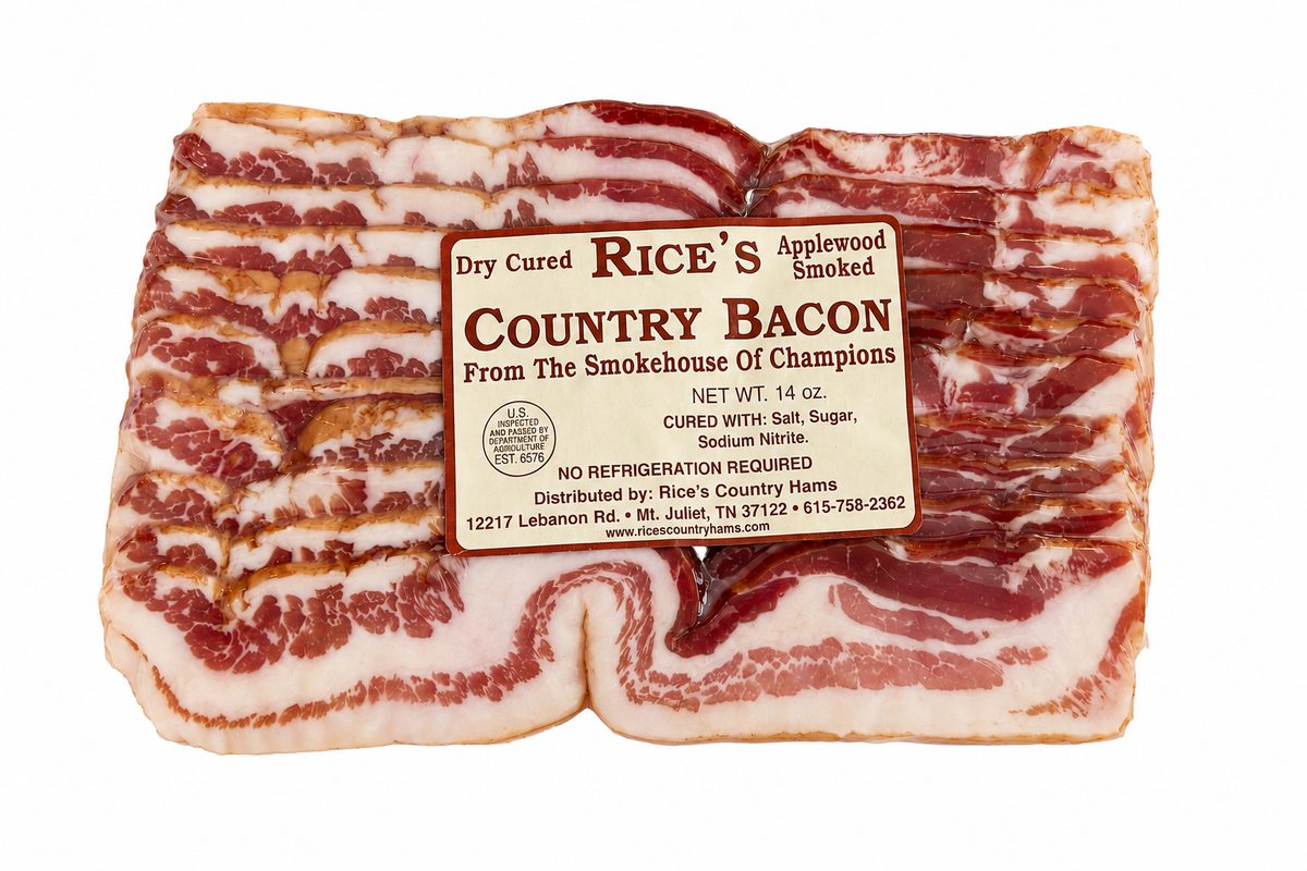 Rice's Country Ham Store: Apple Wood Bacon