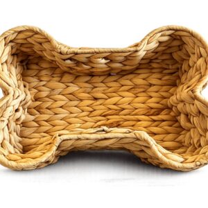 Dog Bone Shaped Woven Gift Basket
