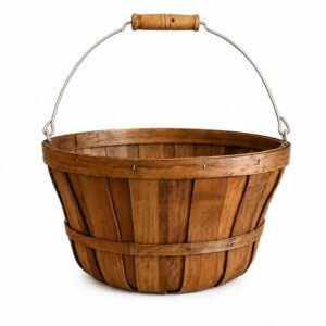 Classic Wooden Gathering Basket
