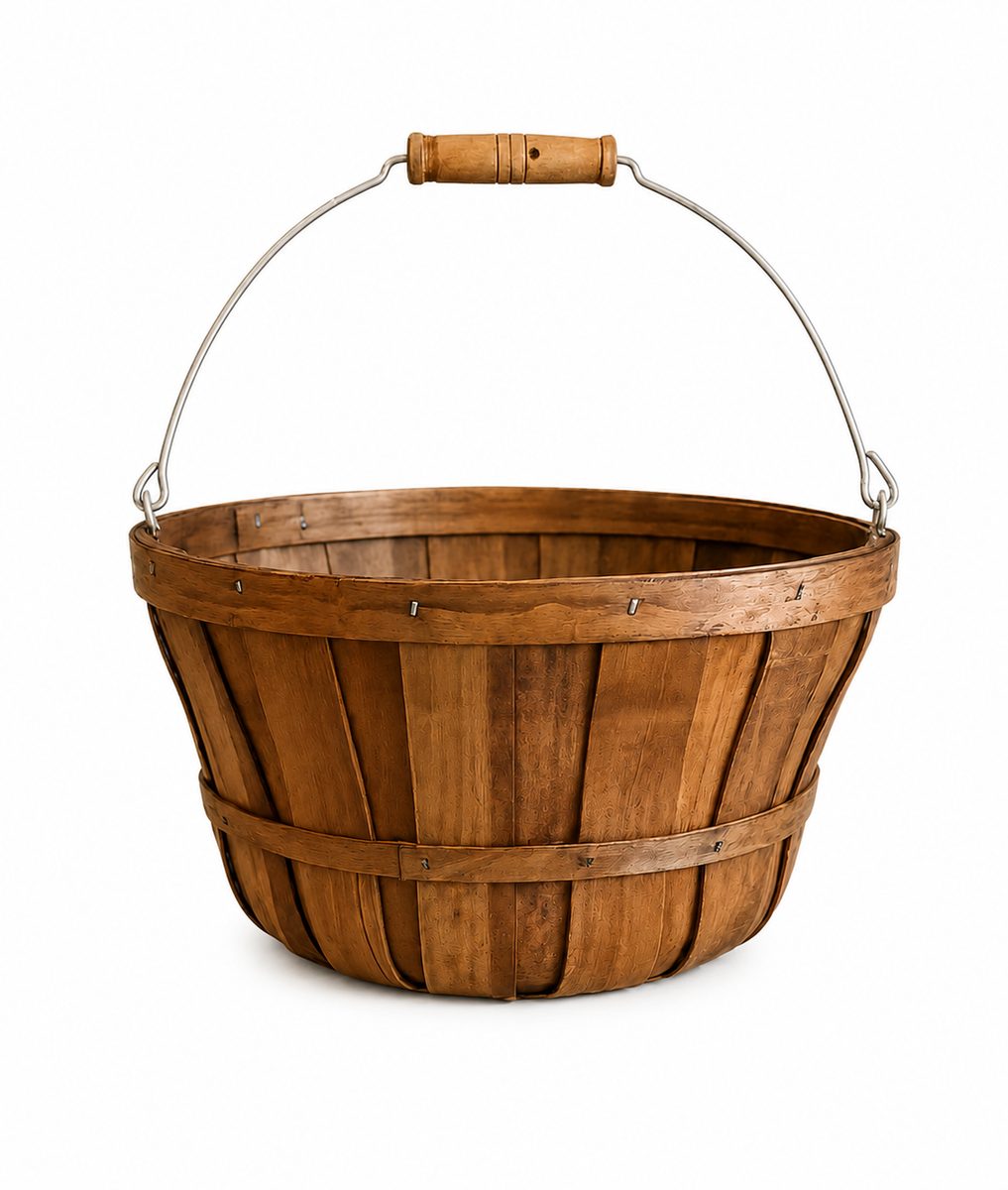 Classic Wooden Gathering Basket