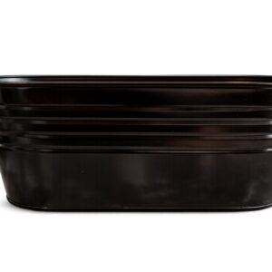 Small Black Metal Utility Bucket