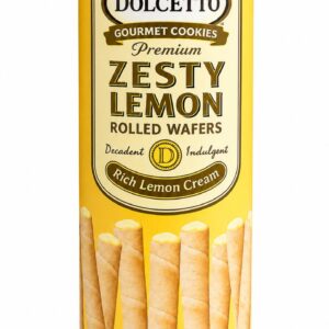 Dolcetto Zesty Lemon Rolled Wafers