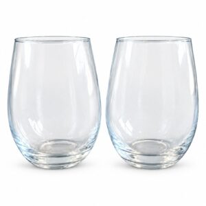 Classic Stemless Wine Glass Set