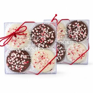 4pc Holiday Chocolate Covered Cookies - Peppermint